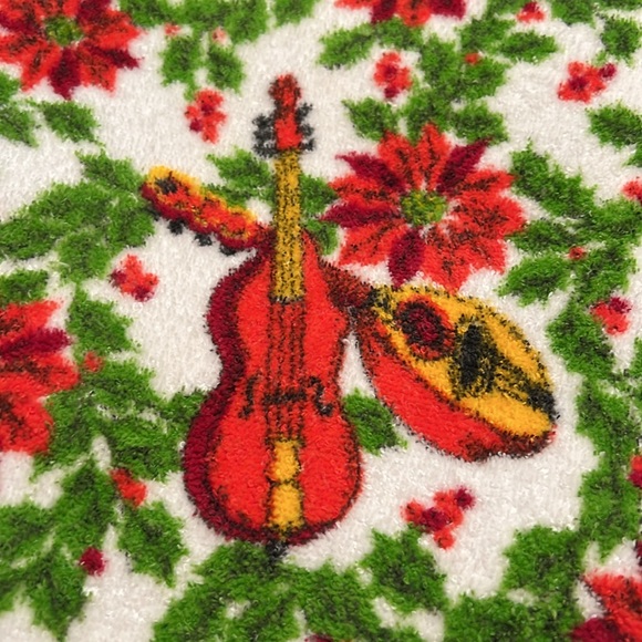 Matched Set Vintage Terry Cloth Hand Towels Christmas Holiday Cannon Brand - Picture 6 of 11